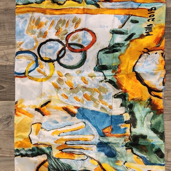Billy Mills 2018 Olympic Tribute Scarf‎ in Native American Motif - Picture 3 of 10